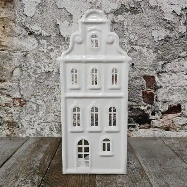 Waxinelichthouder Huis Wit