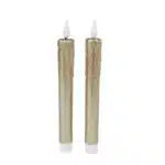 Druipkaars LED Goud per 2 stuks