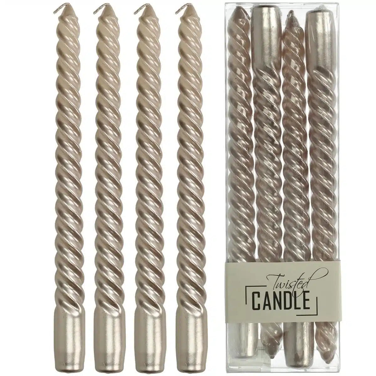 Kaarsen Twisted Wax Champagne